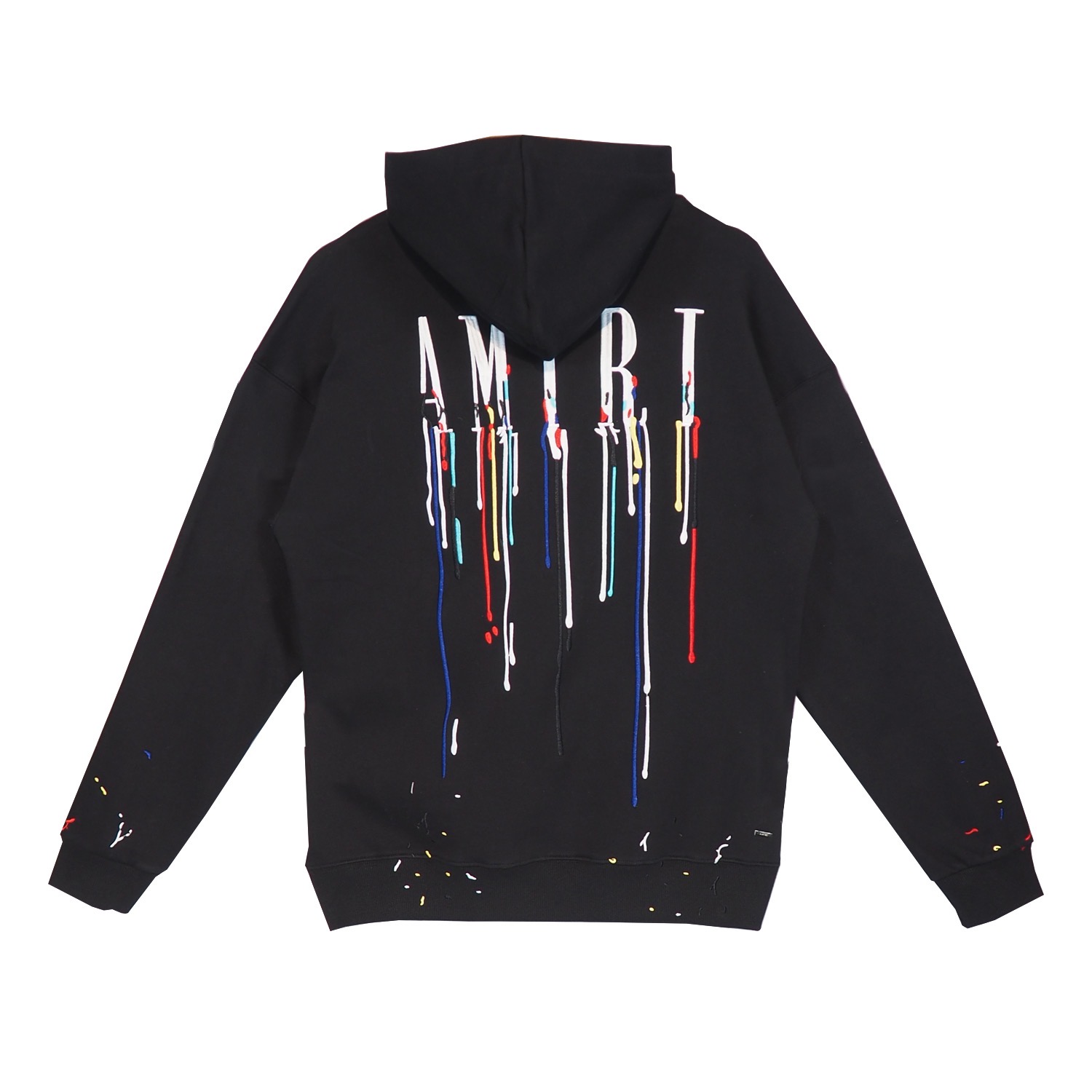 Best Replica Embroidery dripping letter hoodie black blue- - Colareps