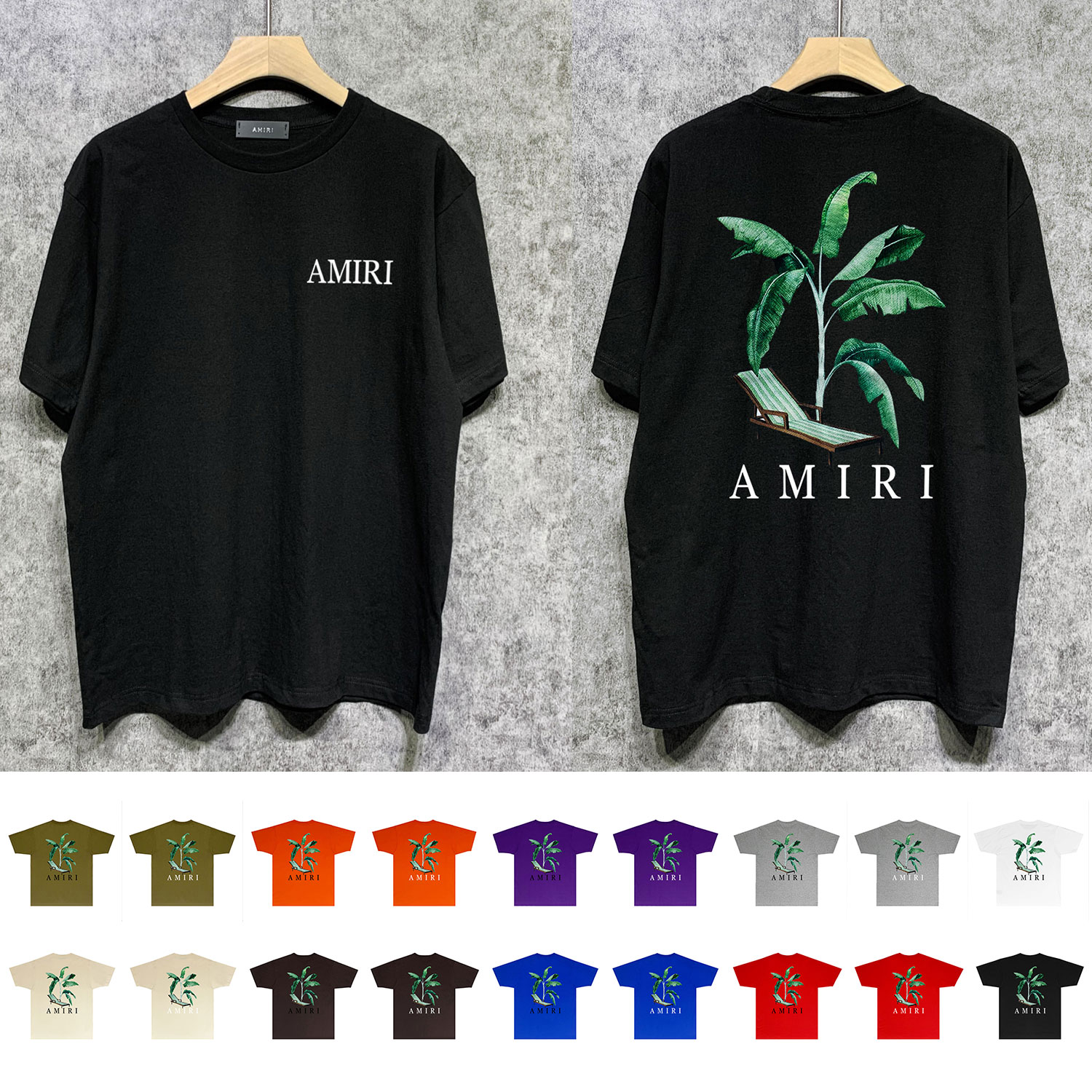 Best Replica Coconut beach chair printing tee 18 colors - Colareps