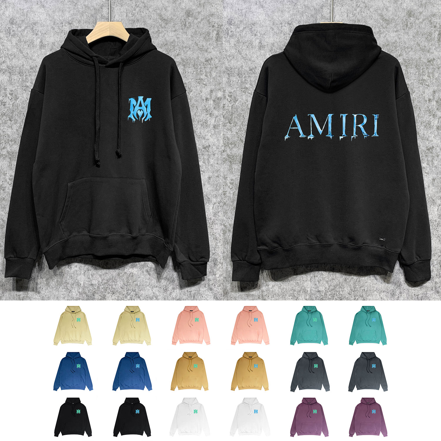 Best Replica Frozen letter print hoodie 18 colors - Colareps
