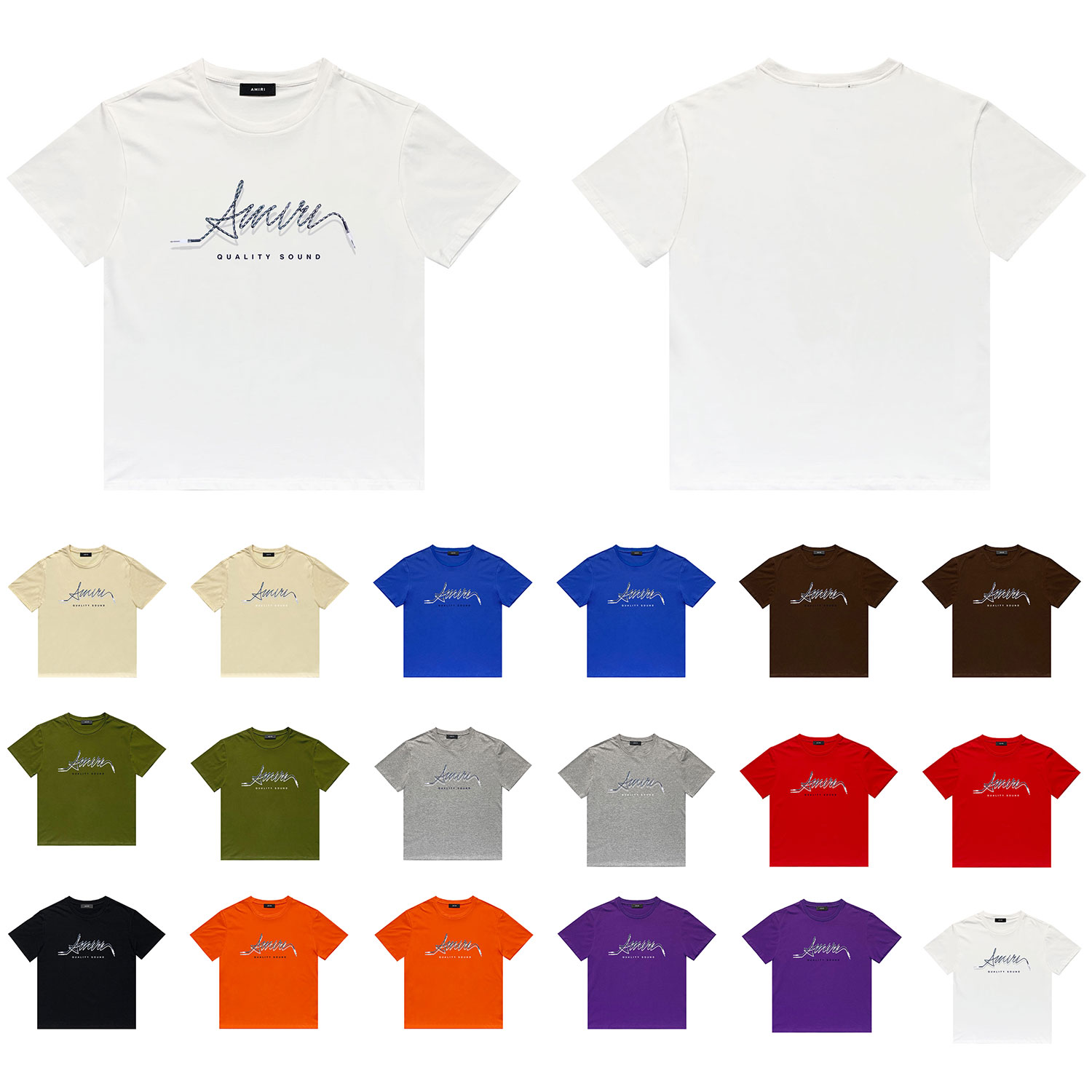 Best Replica Shoelace projection printing tee 10 colors - Colareps