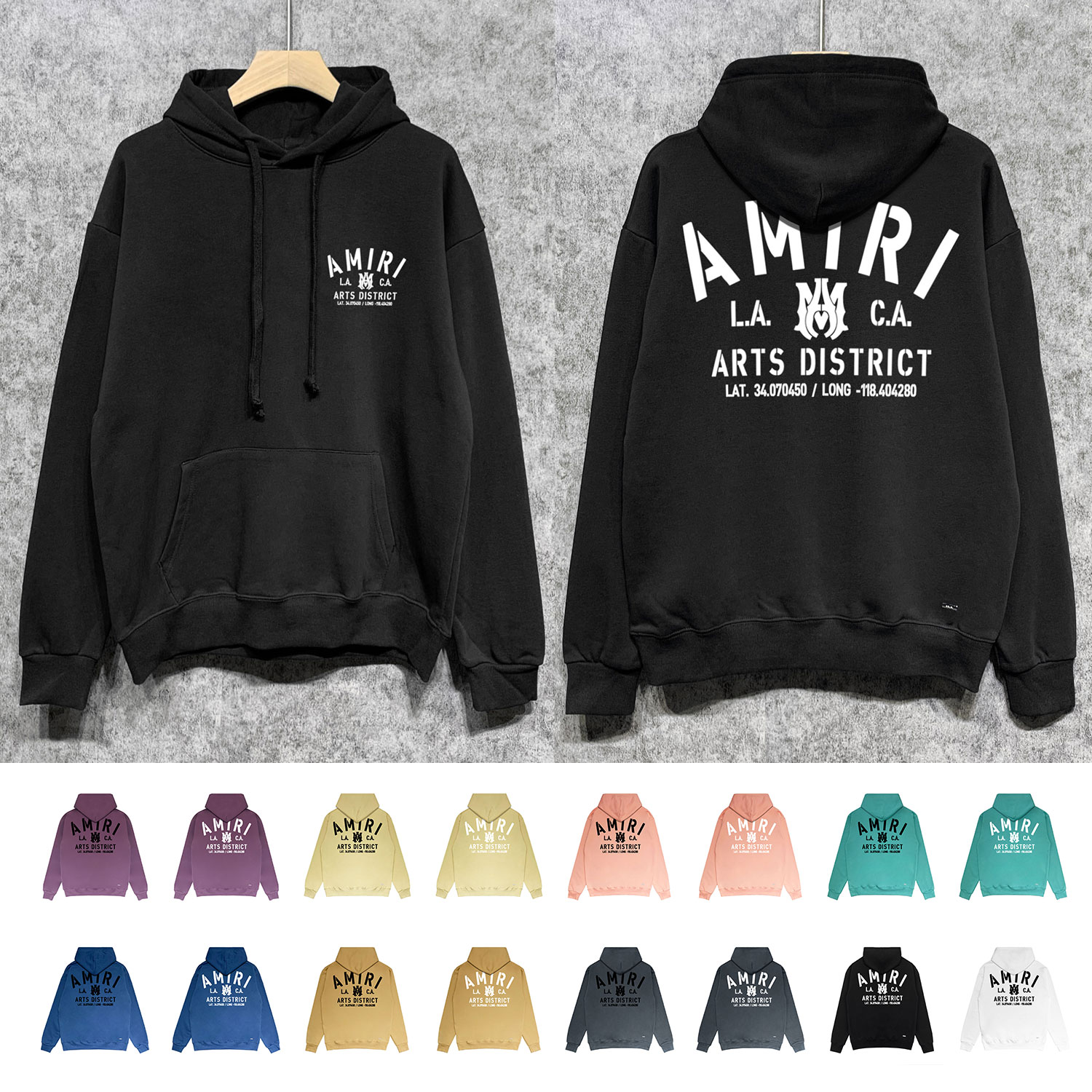 Best Replica Los Angeles California Limited Letter Print Hoodie 16 Colors - Colareps