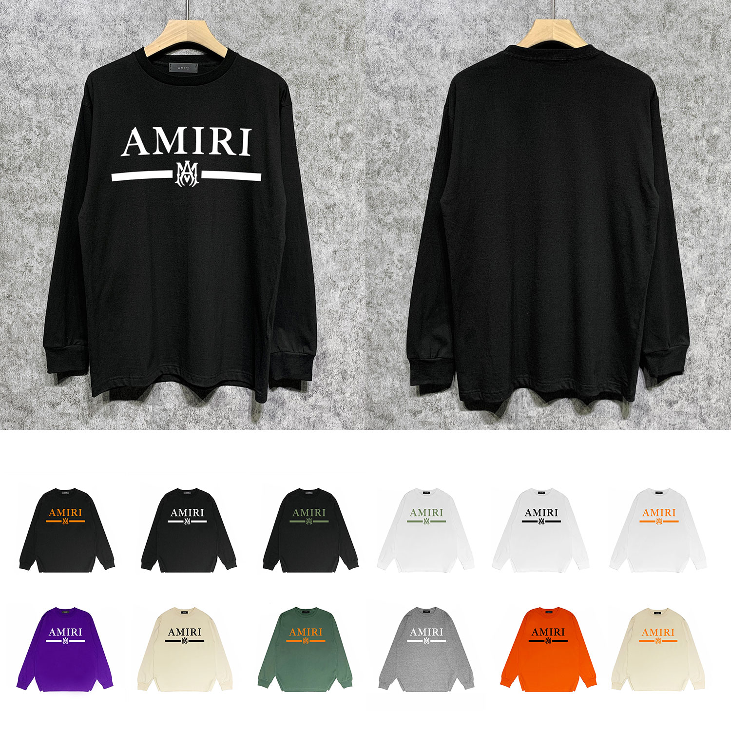 Best Replica Letters horizontal stripe print long sleeve - Colareps