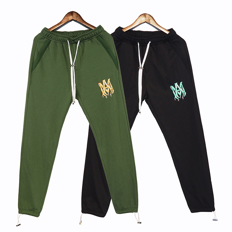 Best Replica Green Logo Print Sweatpants - Colareps