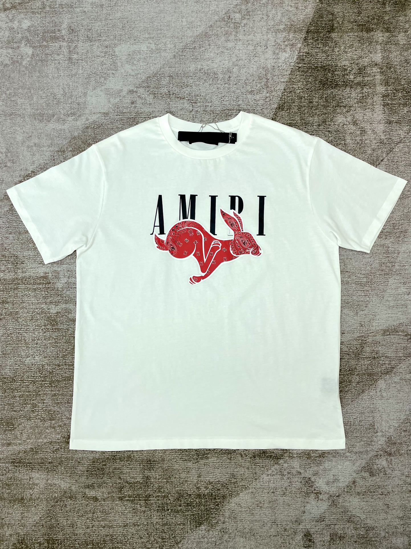 Best Replica 1:1 quality version Running red hare print short sleeve tee - Colareps