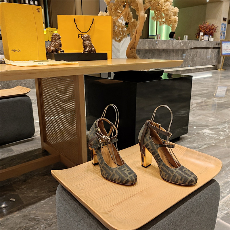 Best Replica fendi electroplated high heel sandals - Colareps