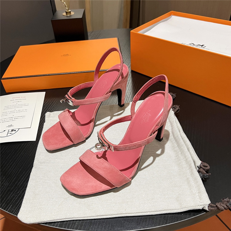 Best Replica Hermes Sandals Dupe classic H high-heeled sandals - Colareps