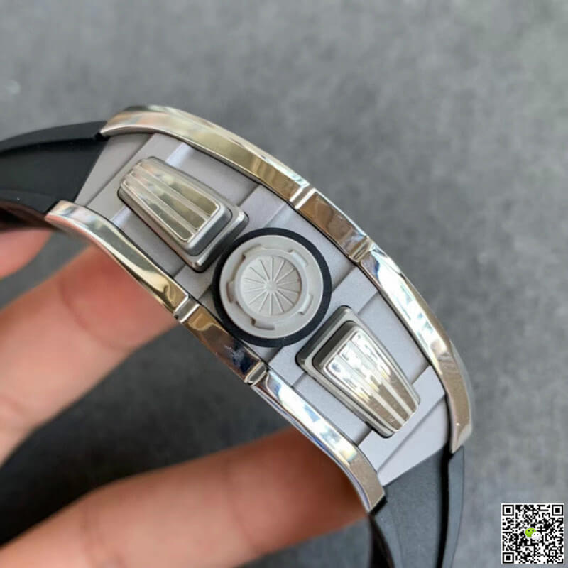 Replica Richard Mille RM011 1:1 Best Edition KV Factory Black Rubber Strap