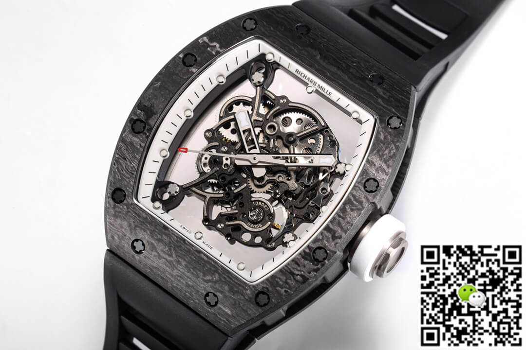 Replica Richard Mille RM055 NTPT 1:1 Best Edition BBR Factory Black Strap