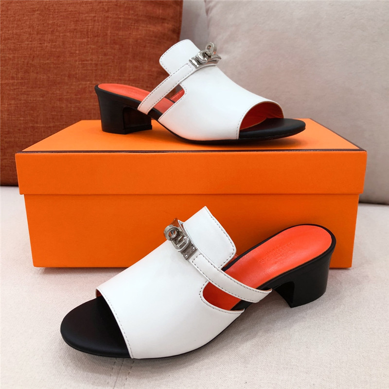 Best Replica Hermes Sandals Dupe chunky heel sandals - Colareps