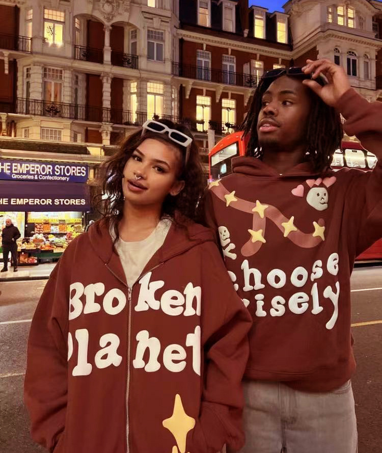 Best Replica Vintage Wisdom Choice Skull Foam Sweatshirt Hoodie - Colareps