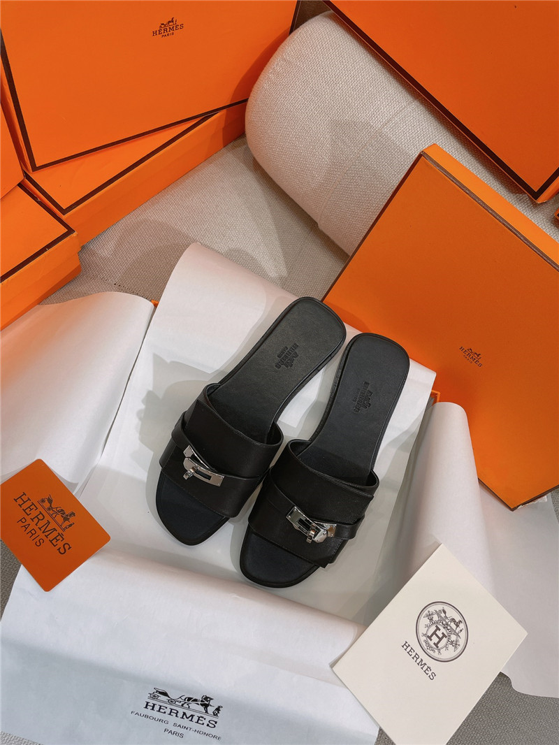 Best Replica Hermès new Giulia flat kelly buckle slippers - Colareps