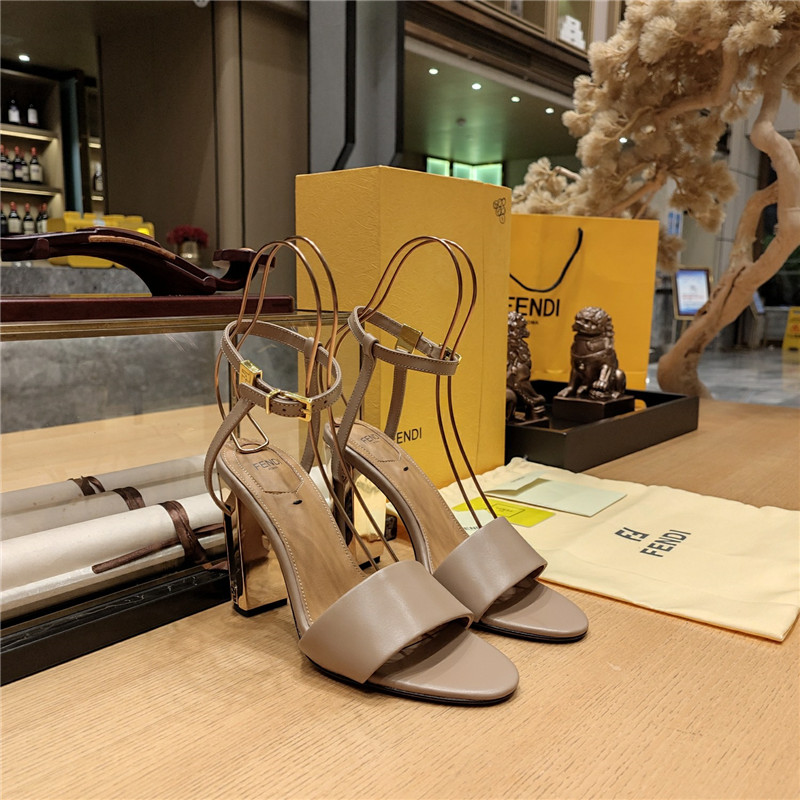 Best Replica fendi electroplated high heel sandals - Colareps