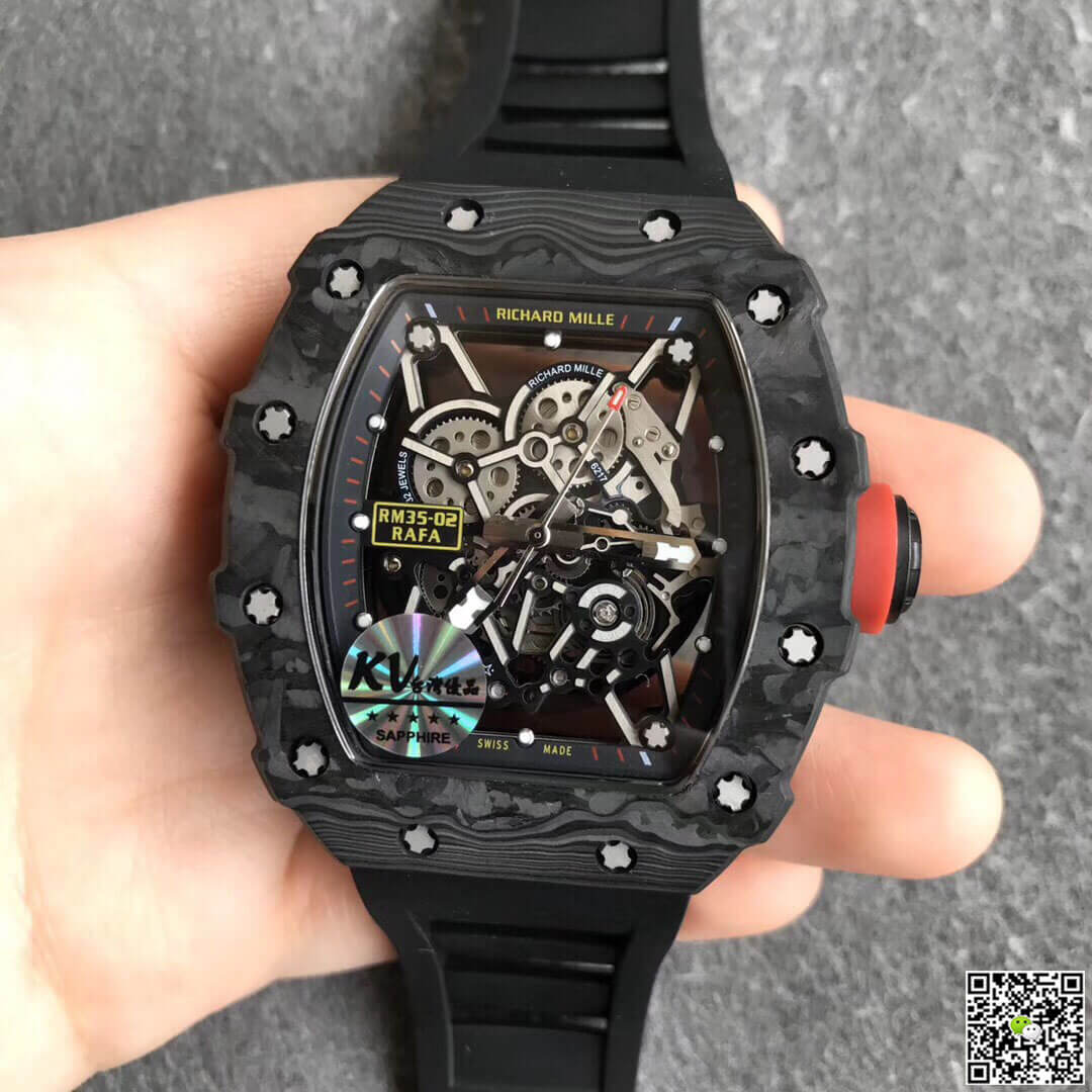 Best Replica Replica Richard Mille RM35-02 1:1 Best Edition KV Factory V3 Black Strap - Colareps