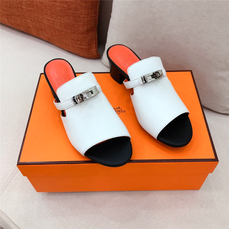 Best Replica Hermes Sandals Dupe chunky heel sandals - Colareps