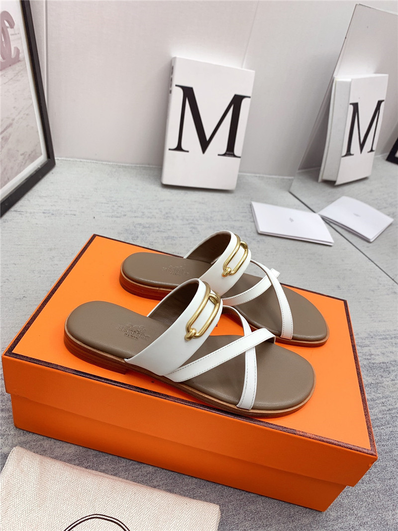 Best Replica hermes flat slippers - Colareps