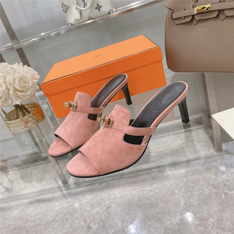 Best Replica Hermes Sandals Dupe spring and summer new texture sandals - Colareps