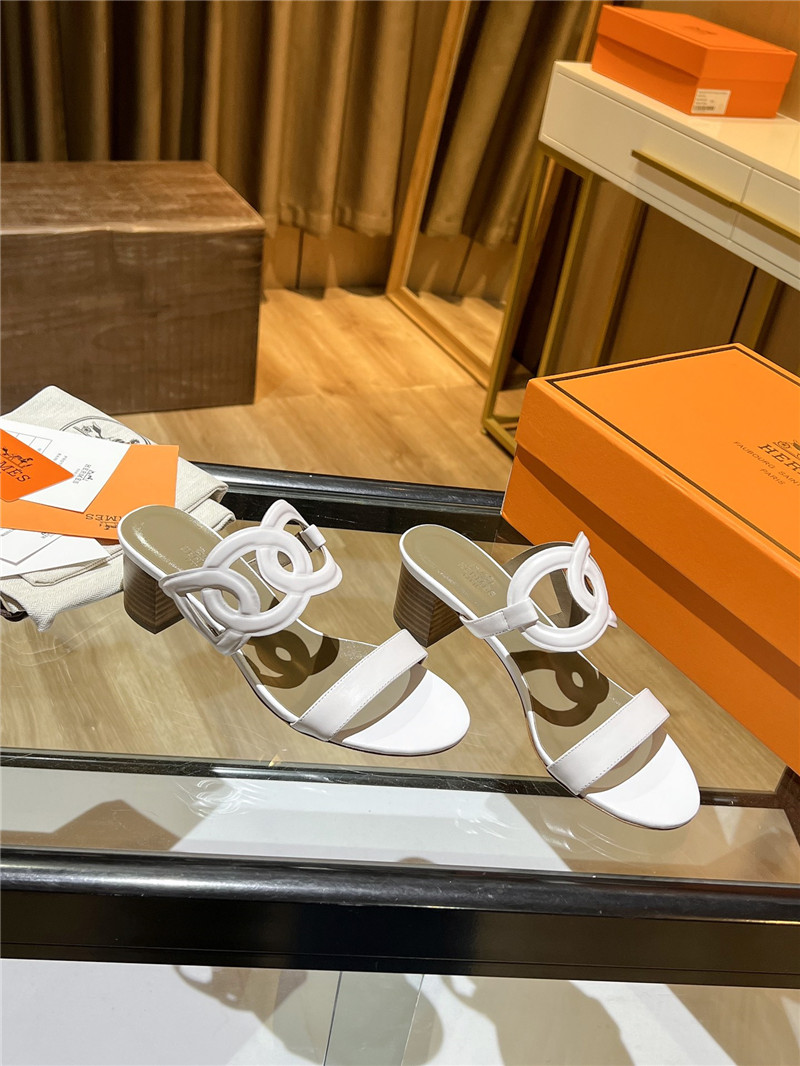 Best Replica Hermes Sandals Dupe chunky heel sandals - Colareps