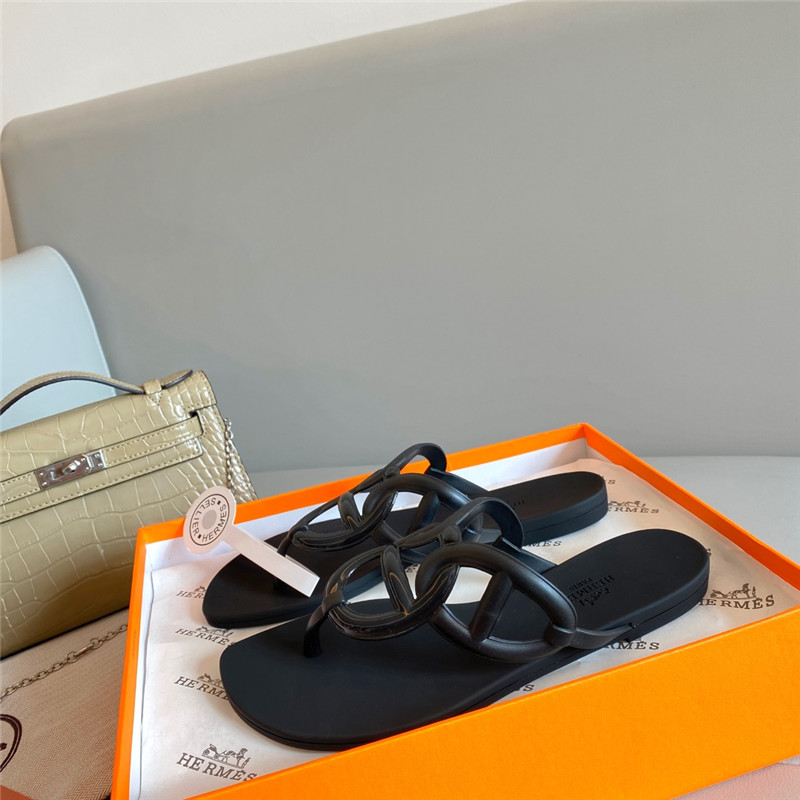 Best Replica Hermès new pig nose chain flip flops - Colareps