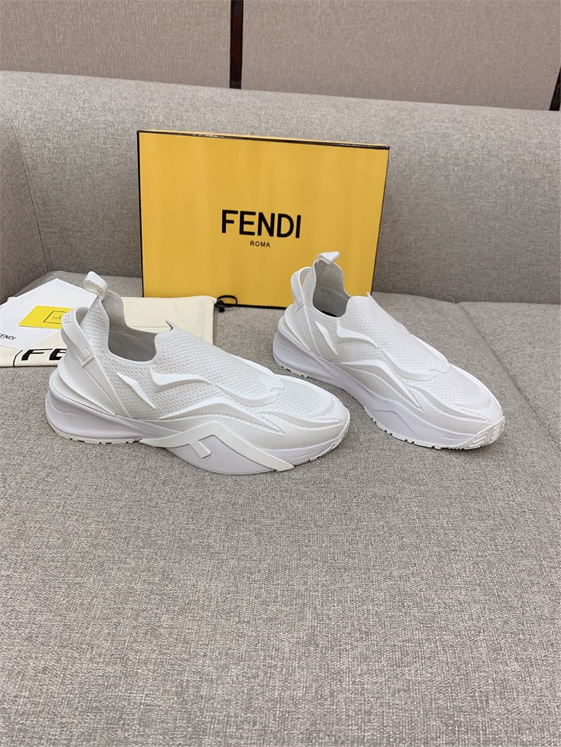 Best Replica fendi new Flow knitted sneakers - Colareps
