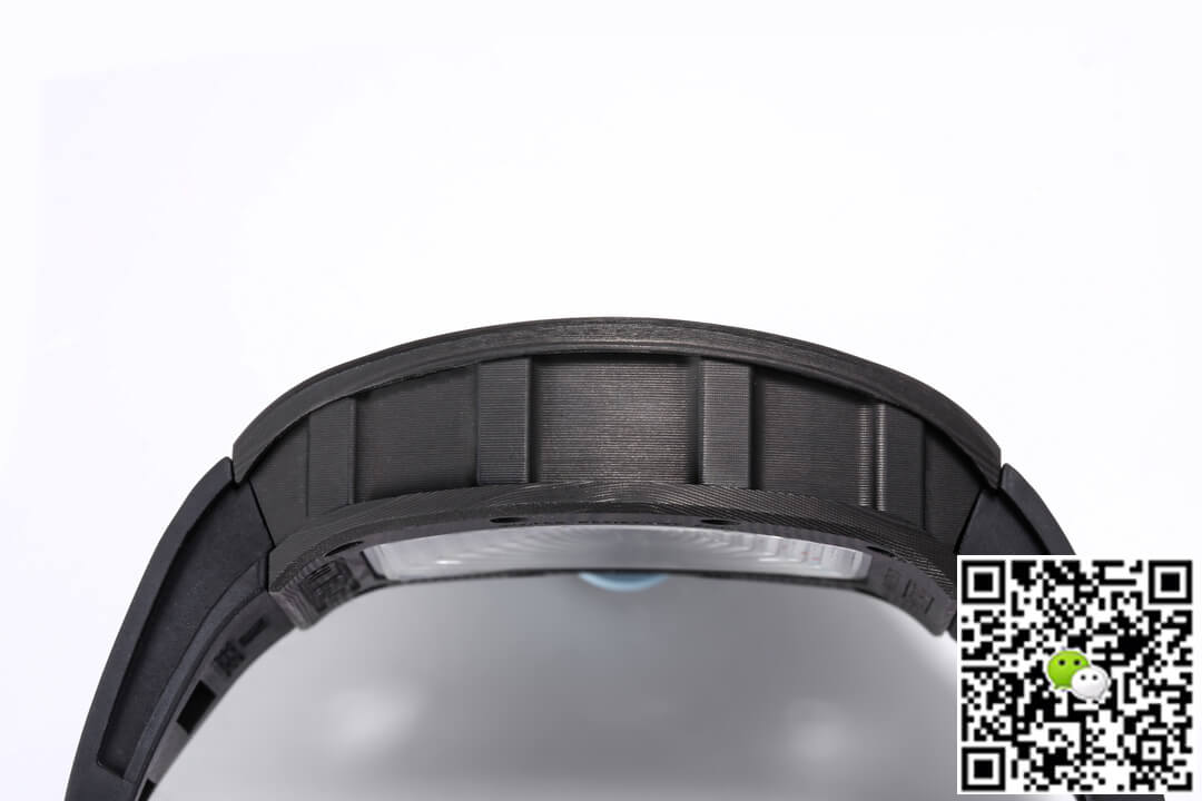 Replica Richard Mille RM055 NTPT 1:1 Best Edition BBR Factory Black Rubber Strap