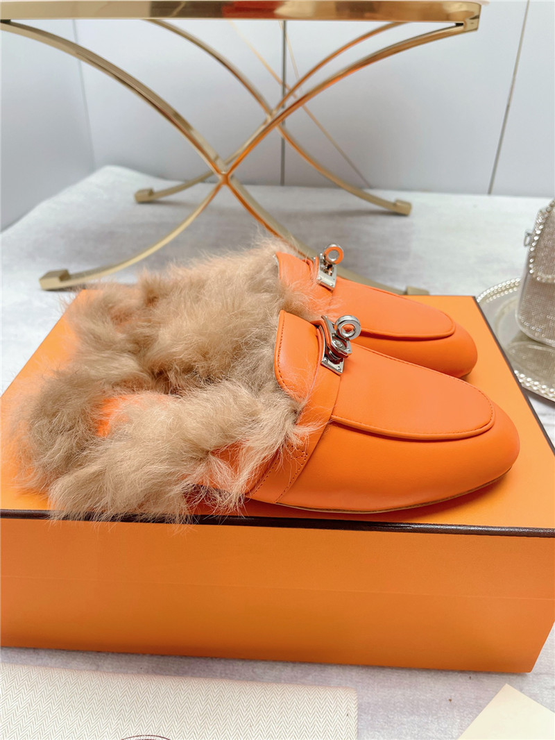 Best Replica hermes classic wool slippers - Colareps