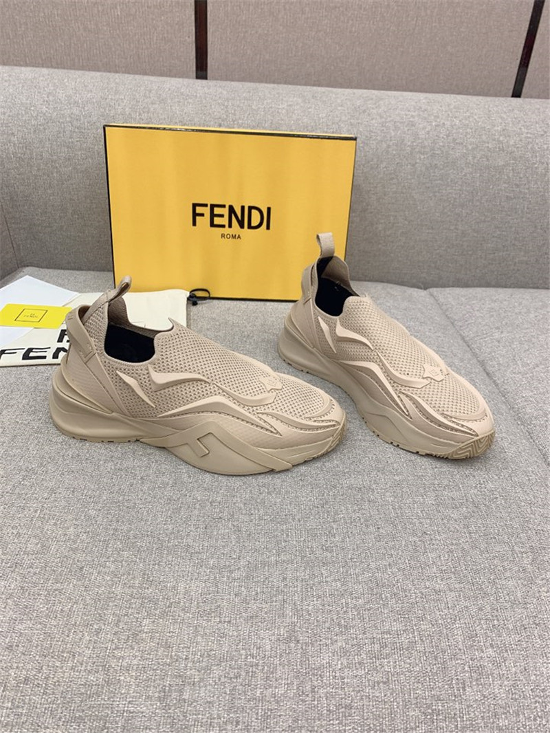 Best Replica fendi new Flow knitted sneakers - Colareps