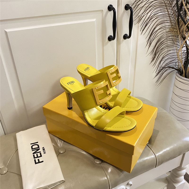 Best Replica fendi high heel slippers - Colareps