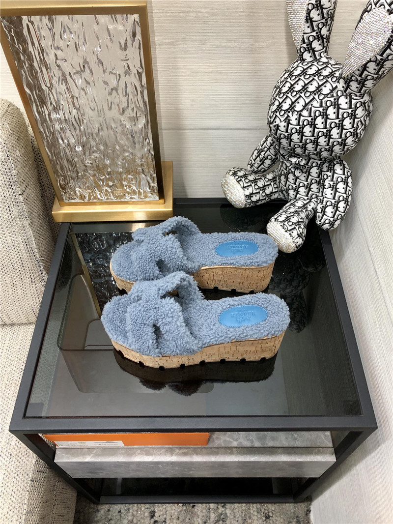 Best Replica Hermes Birkin Replica Teddy Fur Slippers - Colareps