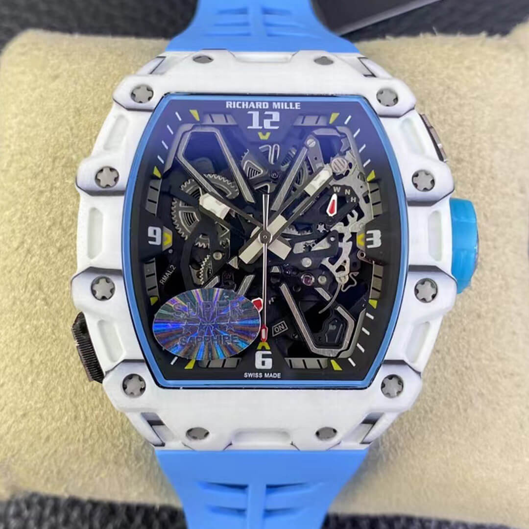 Best Replica Richard Mille Replica RM35-03 1:1 Best Edition RM Factory White NTPT Carbon Fiber - Colareps