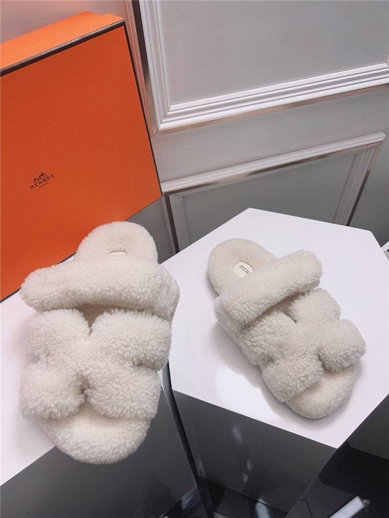 Best Replica Hermès second uncle shoe hair slippers - Colareps