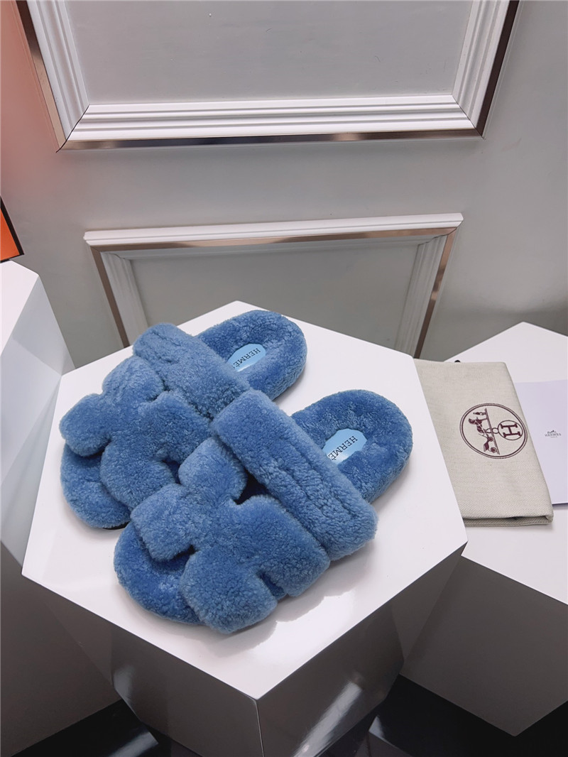 Best Replica Hermès second uncle shoe hair slippers - Colareps