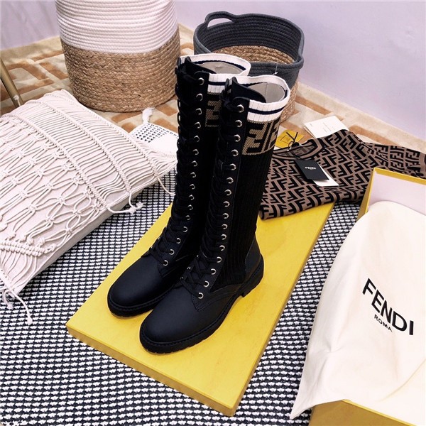 Best Replica fendi Rockoko FF combat boots replica shoes - Colareps