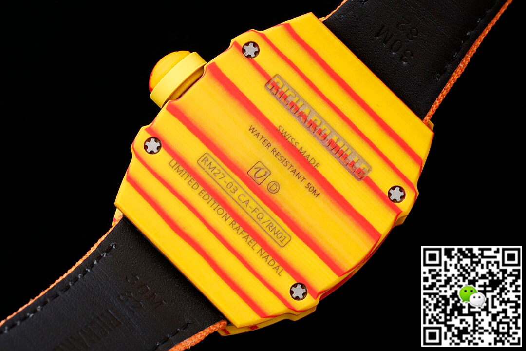 Replica Richard Mille RM27-03 Rafael Nadal Tourbillon 1:1 Best Edition RM Factory Orange Strap