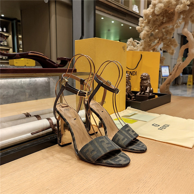 Best Replica fendi electroplated high heel sandals - Colareps