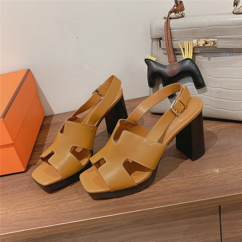 Best Replica Hermes Sandals Dupe chunky heel sandals - Colareps