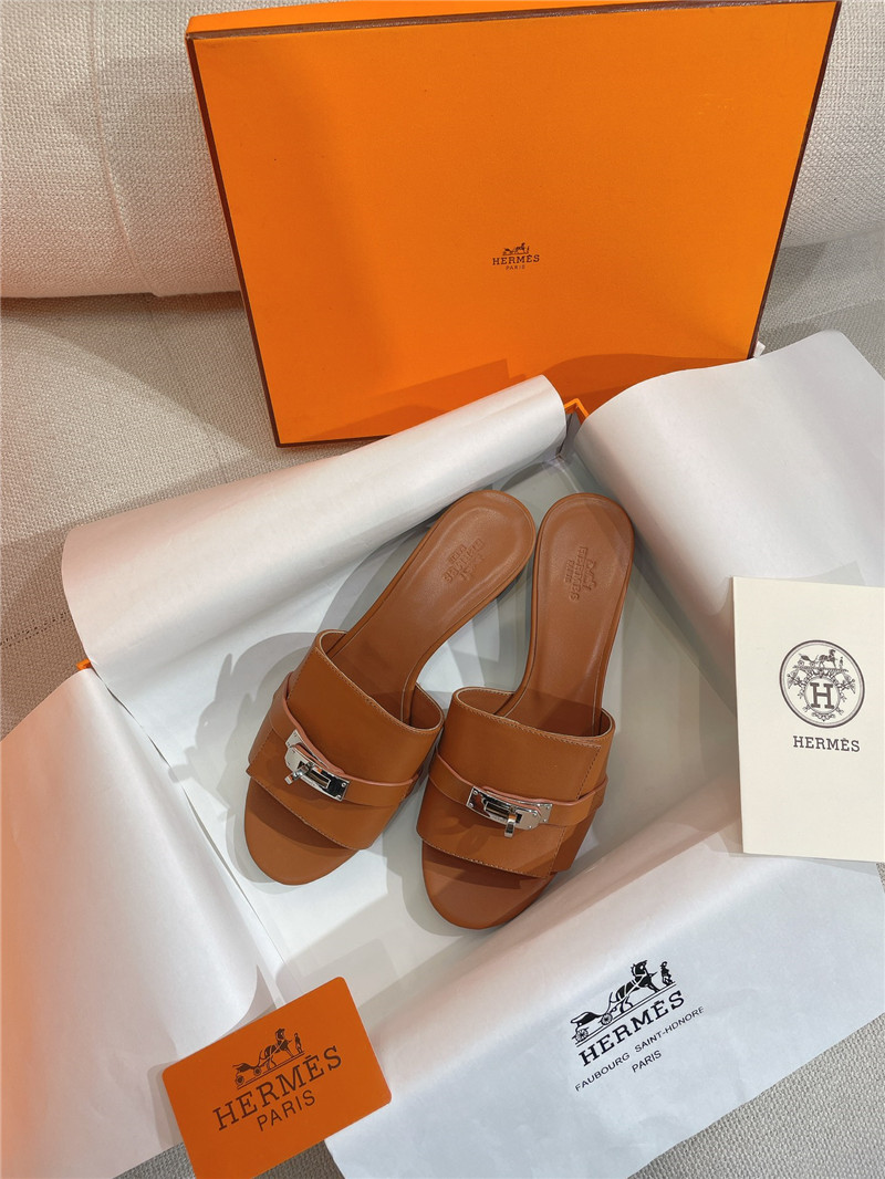 Best Replica Hermès new Giulia flat kelly buckle slippers - Colareps