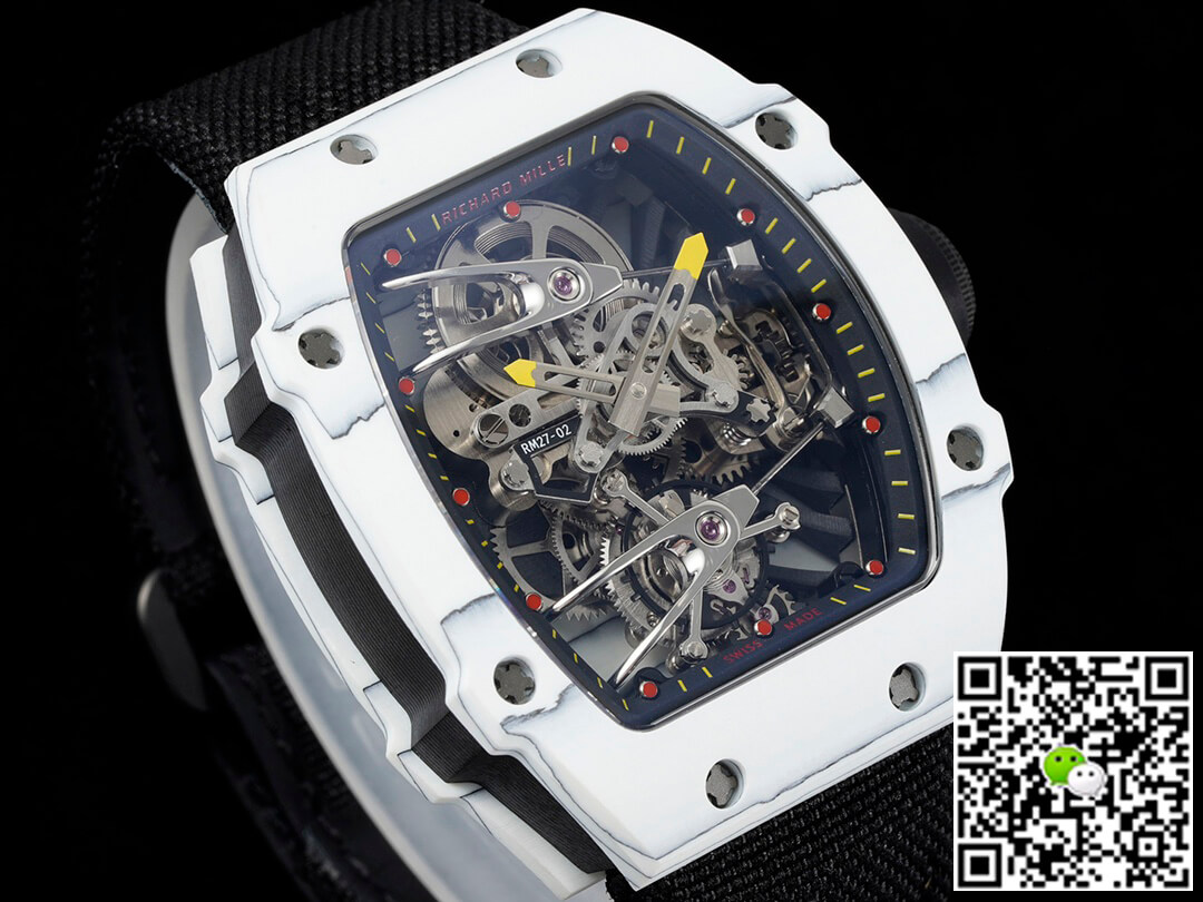 Replica Richard Mille RM27-02 Rafael Nadal Tourbillon 1:1 Best Edition RM Factory Black Strap