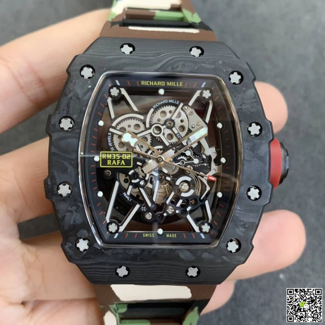 Best Replica Replica Richard Mille RM35-02 1:1 Best Edition KV Factory V3 Camouflage Strap - Colareps