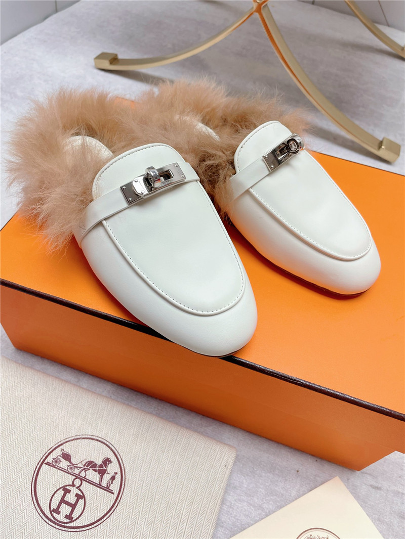 Best Replica hermes classic wool slippers - Colareps