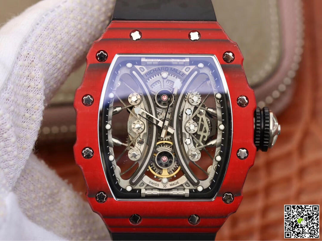Best Replica Replica Richard Mille RM53-01 1:1 Best Edition KV Factory TPT Carbon Fiber Black Strap - Colareps