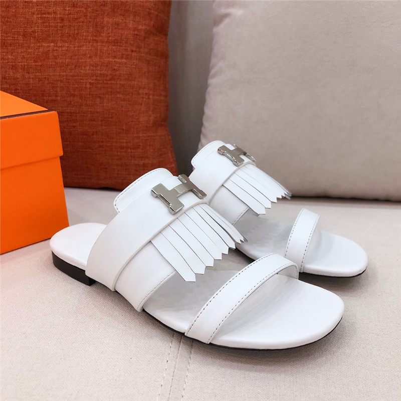 Best Replica hermes H flat slipper sandals - Colareps