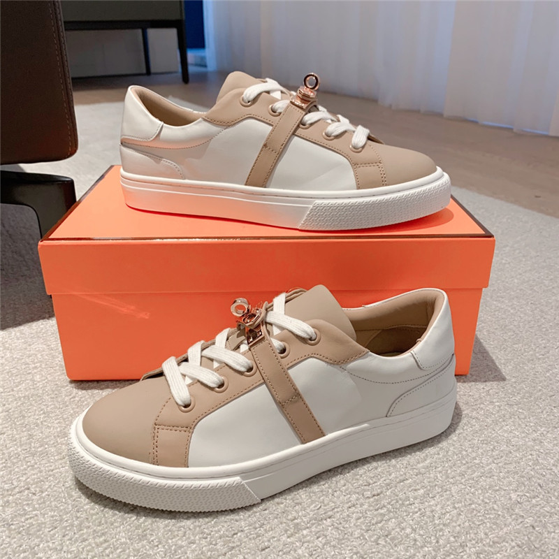 Best Replica Hermès British retro design white shoes - Colareps