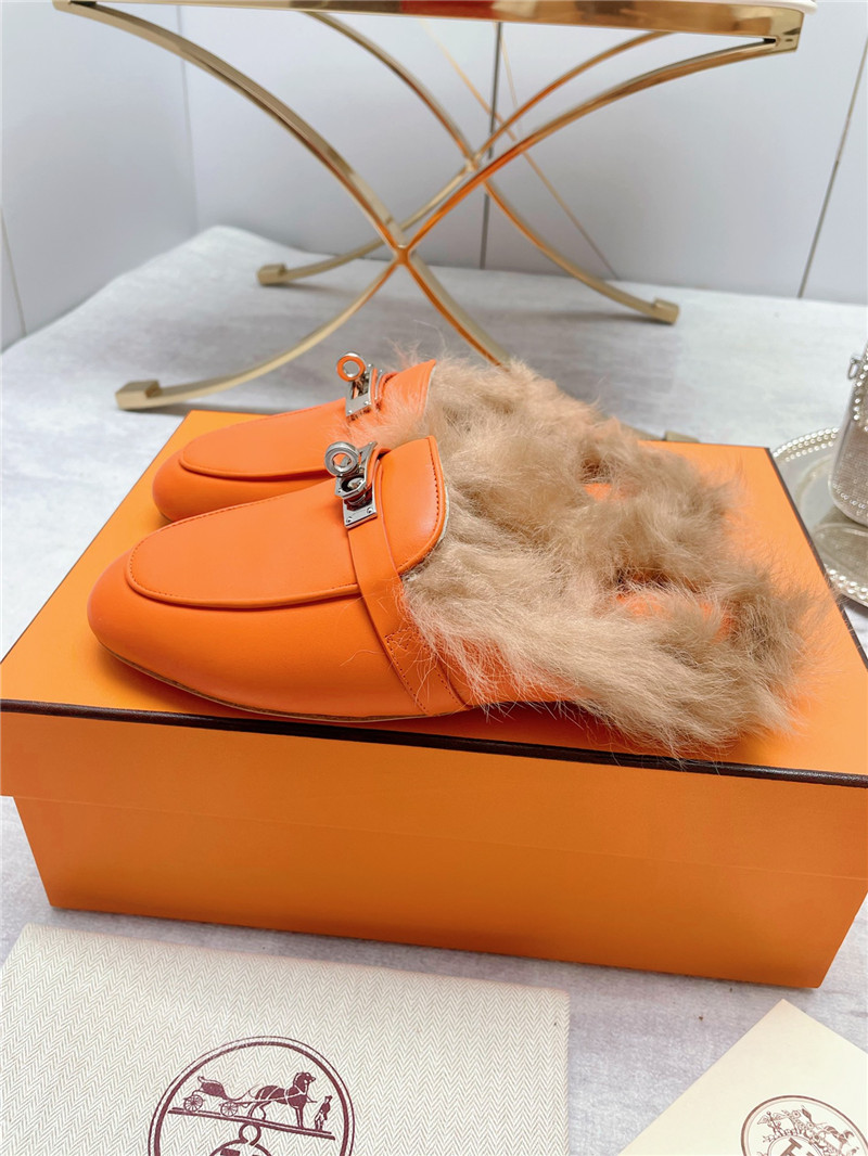 Best Replica hermes classic wool slippers - Colareps