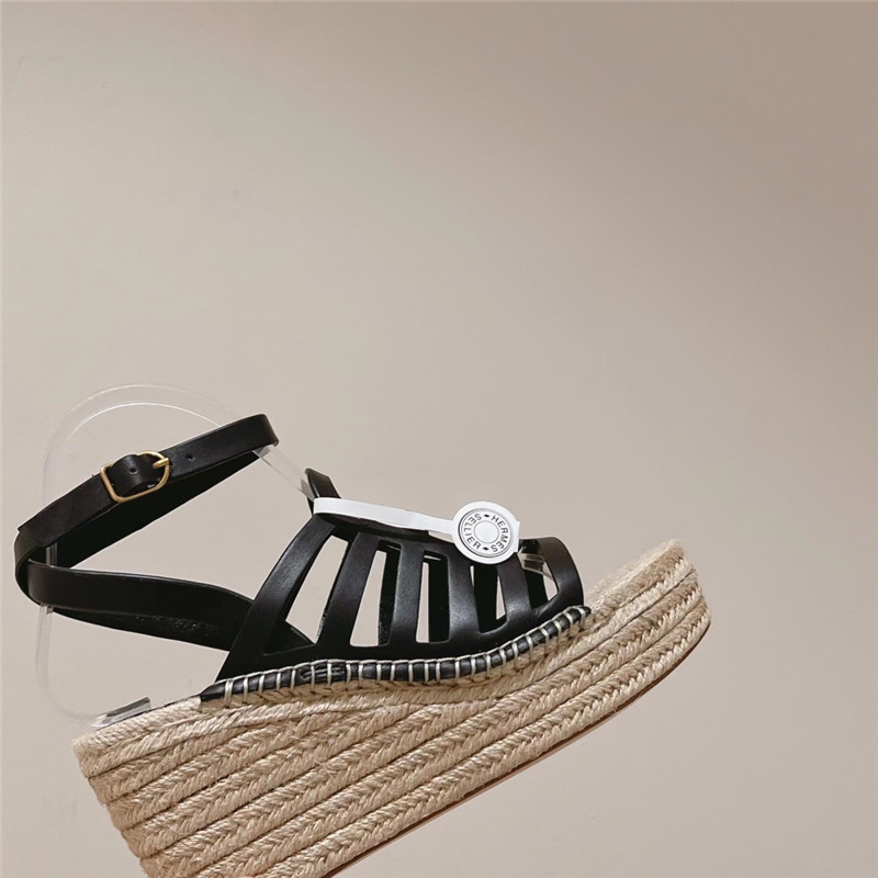 Best Replica Hermès early spring new straw sandals - Colareps