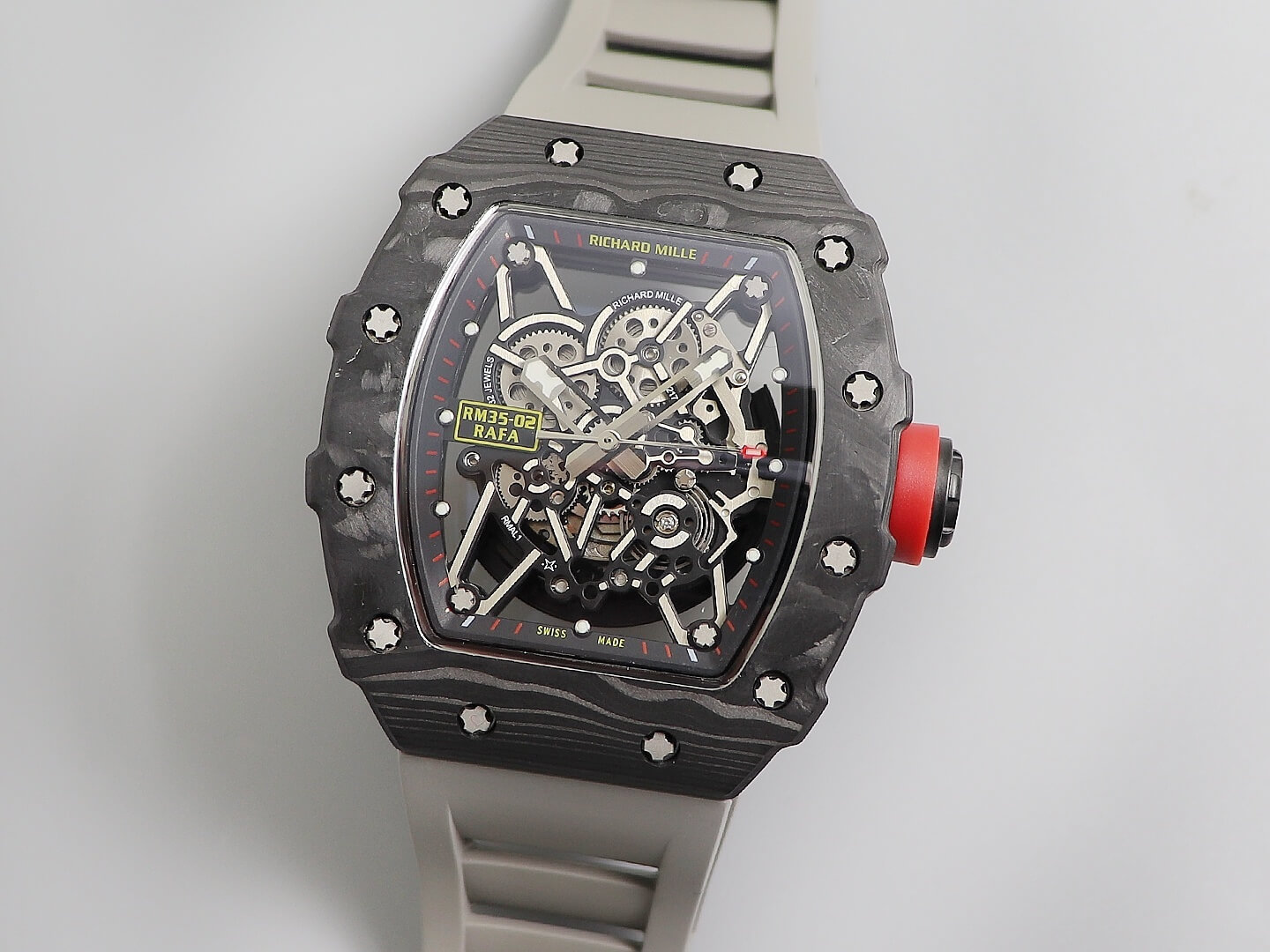 Replica Richard Mille RM035 1:1 Best Edition KV Factory V3 Black Carbon Fiber Case