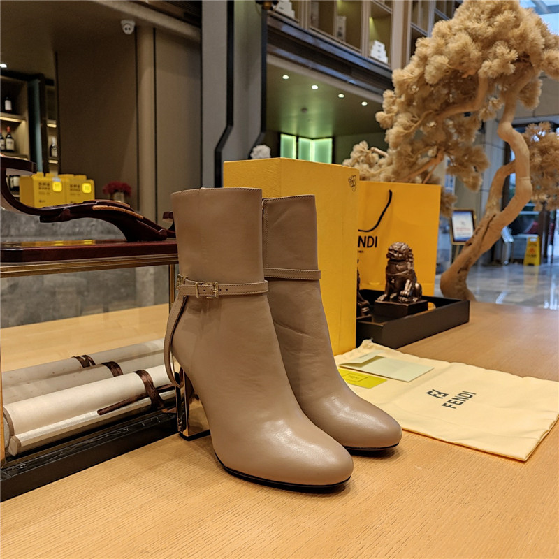Best Replica fendi electroplated high heel ankle boots - Colareps