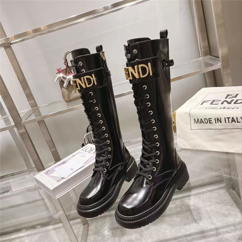 Best Replica fendi domino FF long boots - Colareps