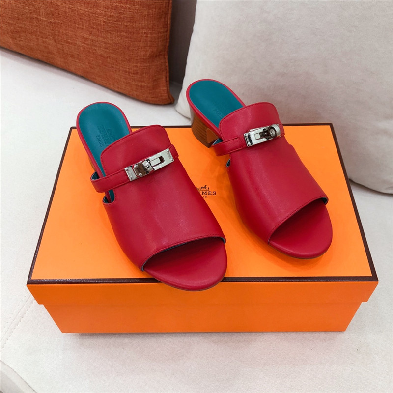 Best Replica Hermes Sandals Dupe chunky heel sandals - Colareps