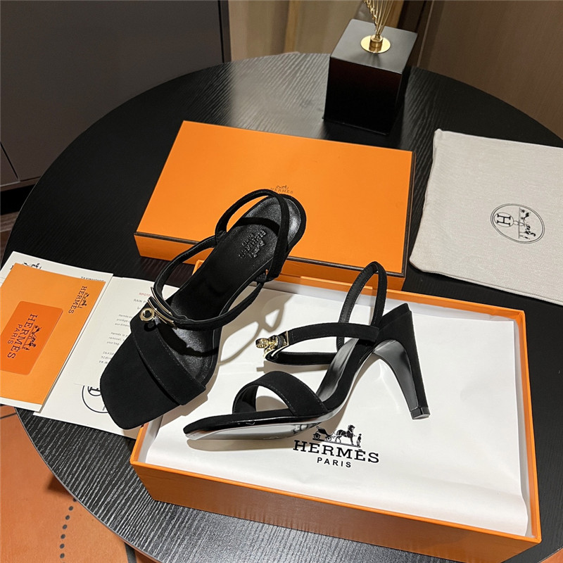 Best Replica Hermes Sandals Dupe classic H high-heeled sandals - Colareps