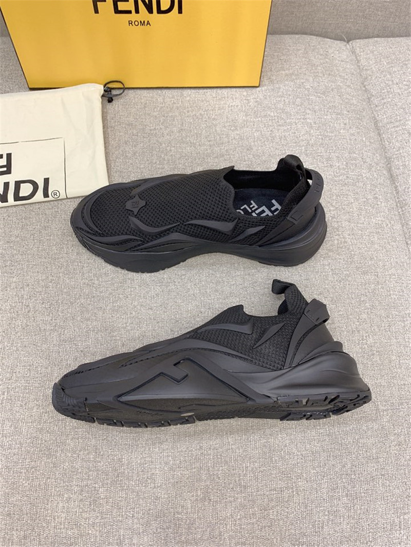 Best Replica fendi new Flow knitted sneakers - Colareps
